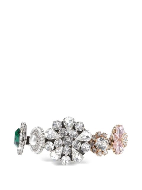 MM6 Maison Margiela crystal-embellishment bracelet - Silver - zdjęcie produktu nr 1