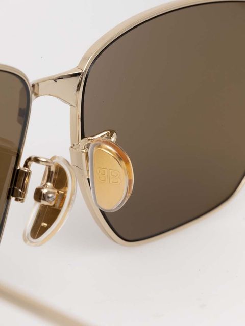 Balenciaga okulary przeciwsłoneczne kolor złoty BB0337SK