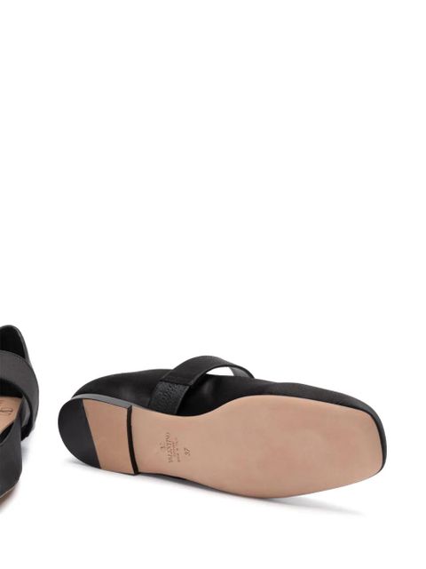 Valentino Garavani VLogo Locker ballerina shoes - Black