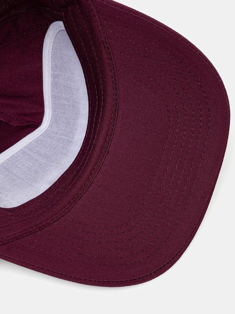 Patrizia Pepe czapka z daszkiem bawełniana kolor bordowy 8F0079 AB01 - zdjęcie produktu nr 2