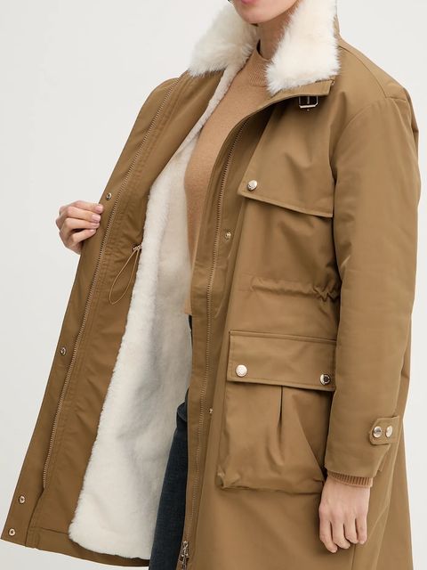 Morgan kurtka kolor zielony zimowa GAPI