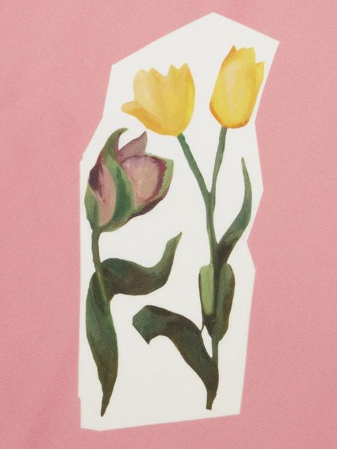 Marni floral-print silk scarf - CFC33 pink - zdjęcie produktu nr 2