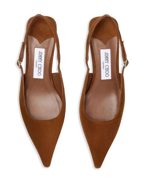 Jimmy Choo 50mm Amel suede pumps - Brown