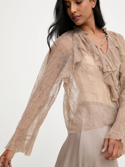 Answear.LAB bluzka damska kolor brązowy gładka - zdjęcie produktu nr 1