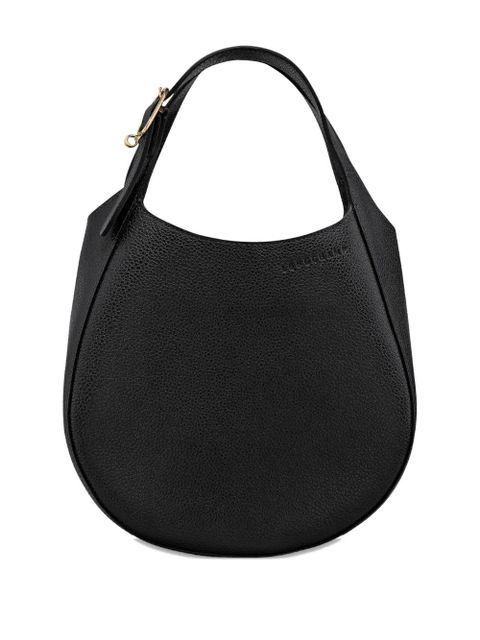 Longchamp small grained-leather handbag - Black
