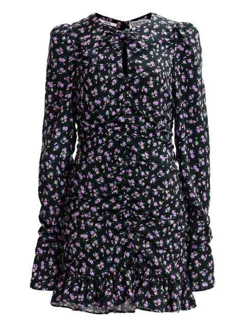 Essentiel Antwerp puffed-sleeve ruffled mini dress - Black - zdjęcie produktu nr 1