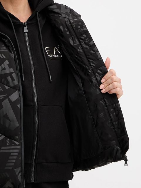 EA7 Emporio Armani kurtka kolor czarny zimowa AF16408.7W000654