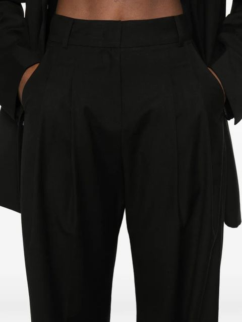The Frankie Shop Gelso pleated trousers - Black