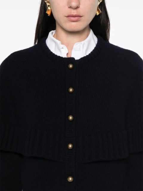 Chloé cape-design cardigan - Blue