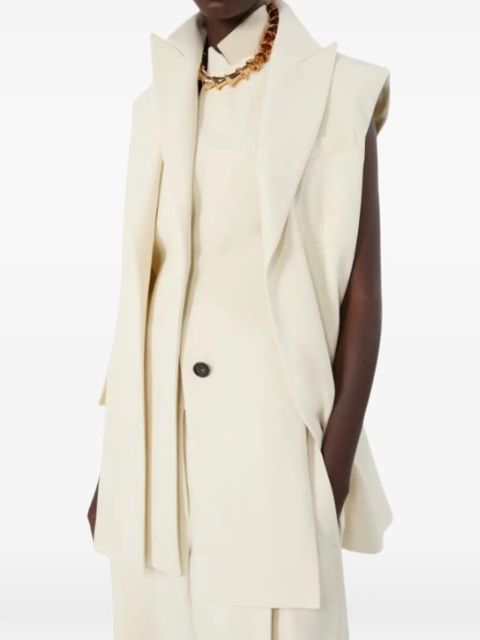 Sportmax sleeveless tailored gilet - Neutrals