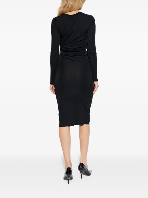 TOM FORD belt-detail midi dress - Black