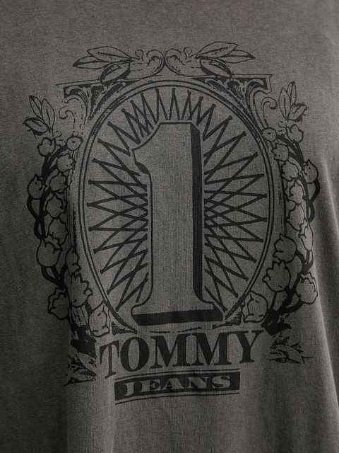 Tommy Jeans t-shirt bawełniany damski kolor szary DW0DW21858