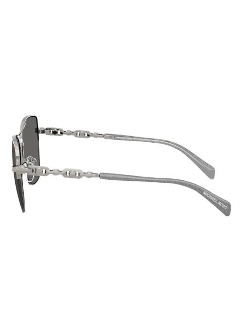 Michael Kors chain-link metal sunglasses - Silver