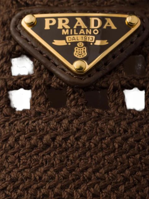 Prada crochet ballet flats - Brown