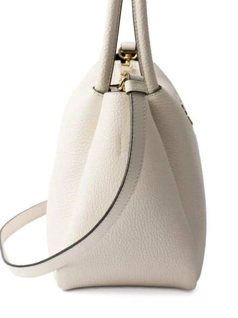 Prada small leather tote bag - White