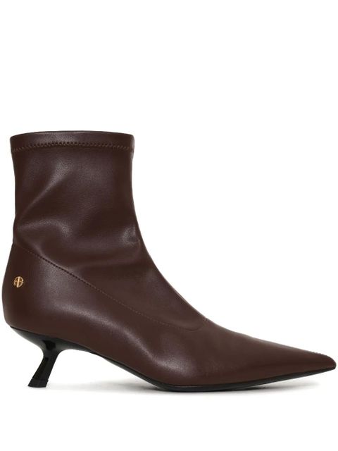 ANINE BING 50mm pointed-toe boots - Brown - zdjęcie produktu nr 1