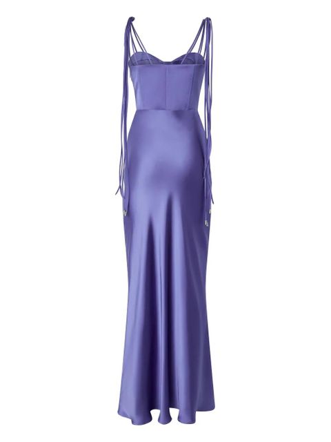 PINKO fringed long dress - Blue - zdjęcie produktu nr 2