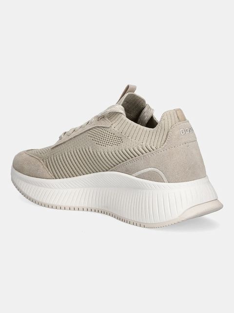 BOSS sneakersy TTNMEVO damskie kolor beżowy 50536413