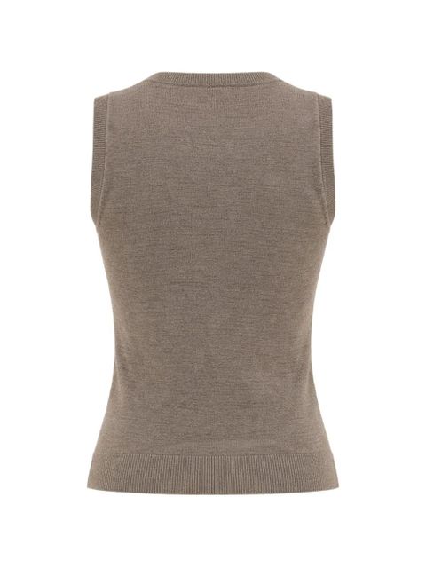 Reformation Marta sweater tank - Brown - zdjęcie produktu nr 2