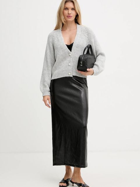 Haveone kardigan z domieszką wełny damski kolor szary lekki JIT-P021 - zdjęcie produktu nr 2