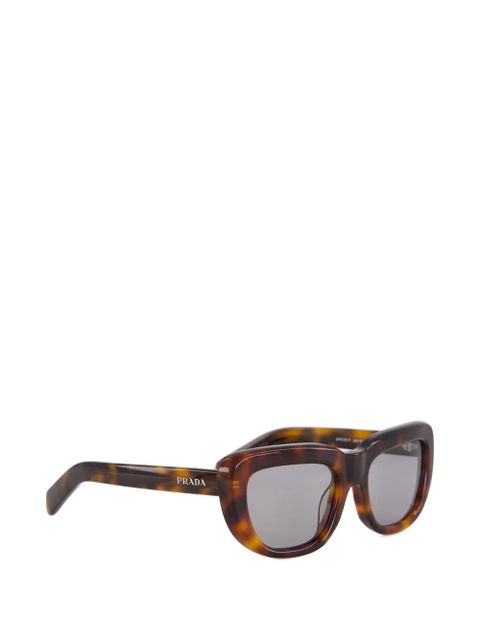 Prada tortoise-shell rectangle-frame sunglasses - Brown