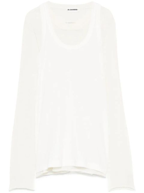 Jil Sander raw-cut sweater - White - zdjęcie produktu nr 1