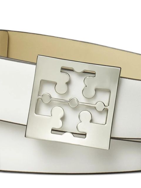 Tory Burch logo-buckle belt - White - zdjęcie produktu nr 2