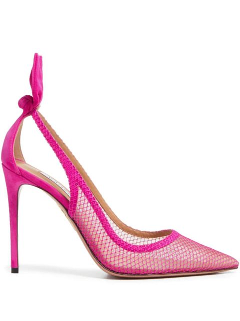 Aquazzura 105mm bow-detail pumps - Pink - zdjęcie produktu nr 1