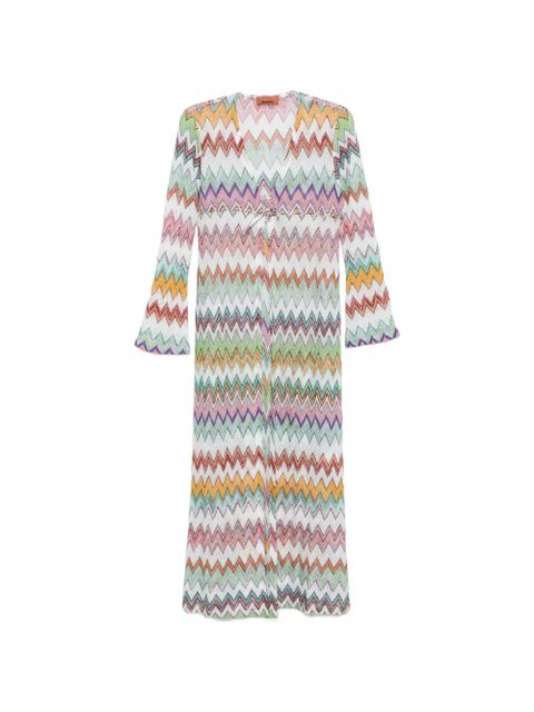Missoni zigzag beach cover-up - White - zdjęcie produktu nr 1