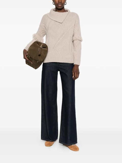 Max Mara Mastro fringed sweater - Neutrals - zdjęcie produktu nr 2