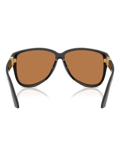 Miu Miu Eyewear logo geometric sunglasses - Black - zdjęcie produktu nr 2