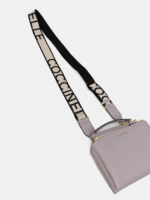 Coccinelle torebka skórzana Arlettis kolor szary E1 ND8 55 B7 01 - zdjęcie produktu nr 2