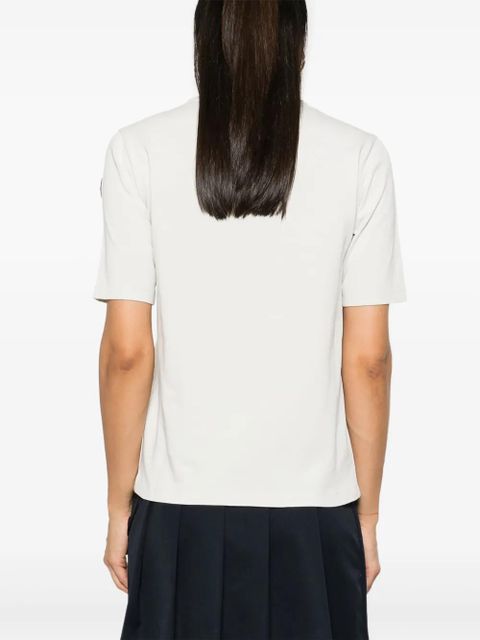 Moncler logo-appliqué T-shirt - White