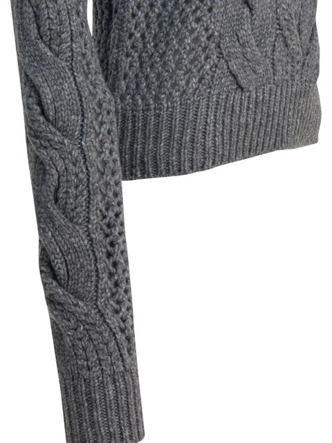Max Mara cable-knit sweater - Grey