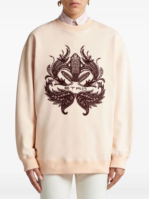 ETRO flocked-print sweatshirt - Neutrals - zdjęcie produktu nr 2
