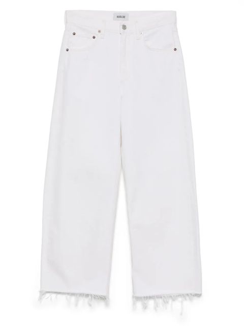 AGOLDE low curve fray jeans - White - zdjęcie produktu nr 1