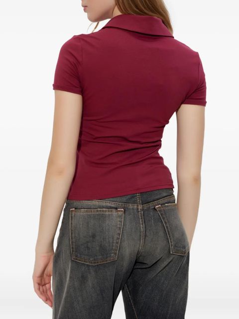 MISBHV V-neck logo top - Red