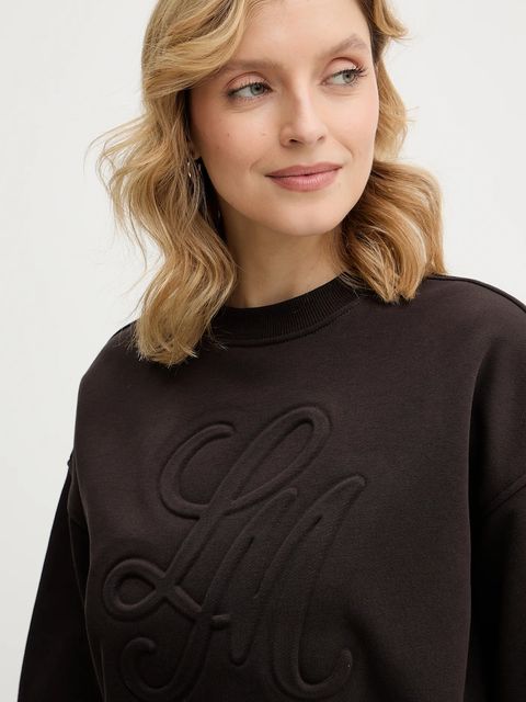 La Mania bluza CREMA damska kolor brązowy gładka CREMA