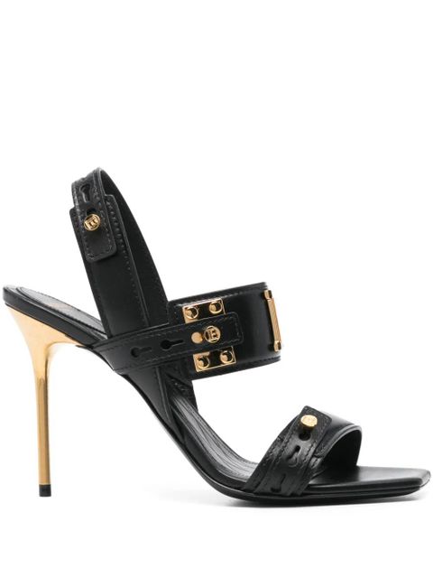 Balmain 100mm B-logo sandals - Black - zdjęcie produktu nr 1