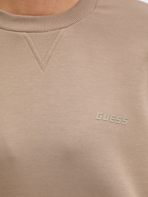 Guess bluza CYMONE damska kolor beżowy z aplikacją V3BQ16 KB3P2