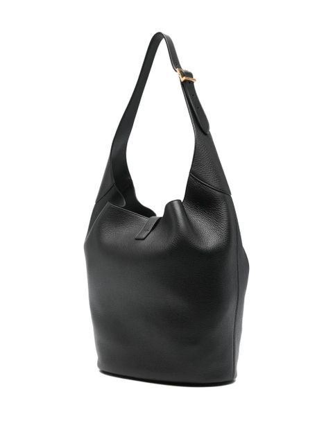 Saint Laurent logo-plaque shoulder bag - Black - zdjęcie produktu nr 2