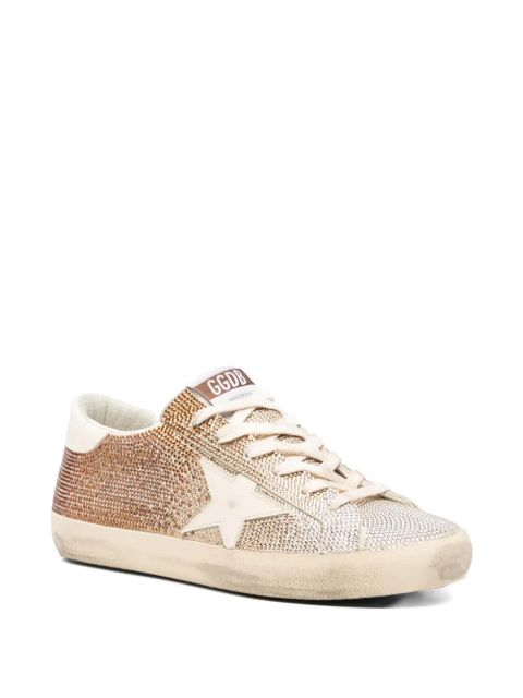 Golden Goose Super-Star crystals leather sneakers - Neutrals - zdjęcie produktu nr 2