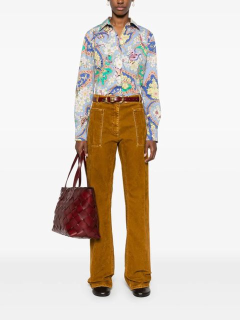 ETRO floral-print shirt - Blue