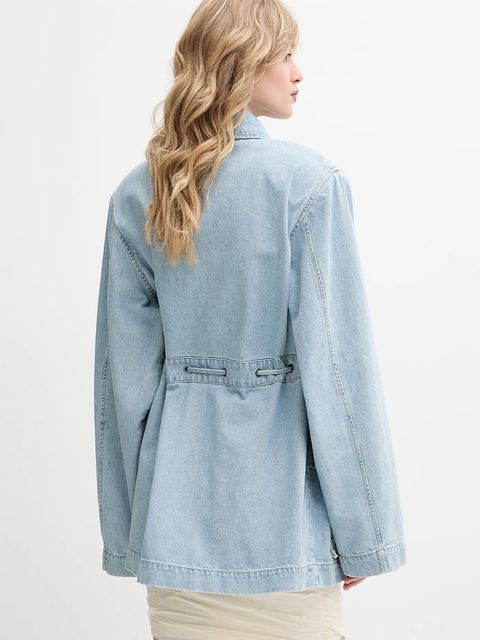 Rotate kurtka jeansowa kolor niebieski przejściowa 1141821468