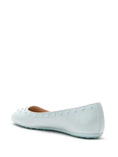 Tod's studded ballerina shoes - Blue