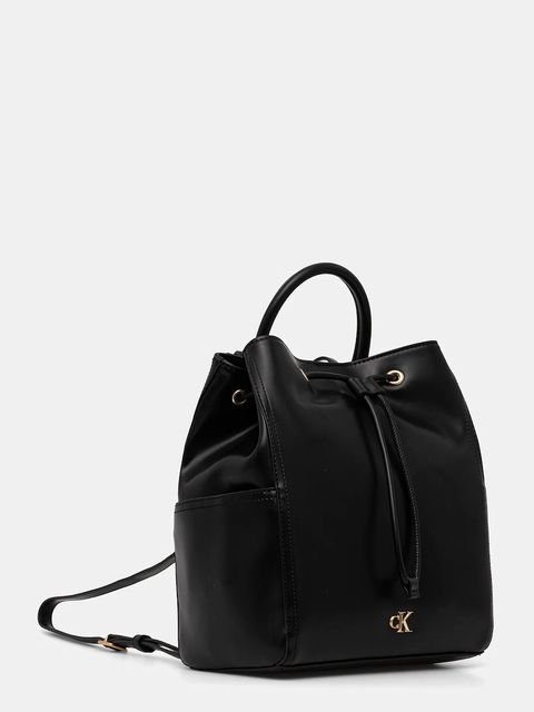 Calvin Klein plecak damski kolor czarny mały gładki LV04F3329G