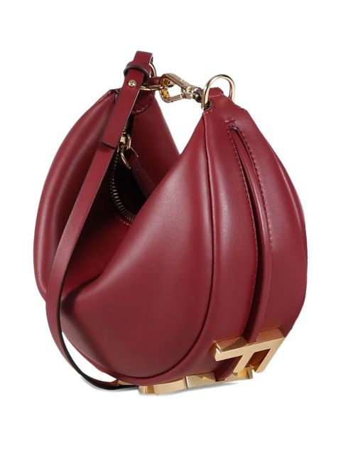 FENDI Fendigraphy logo shoulder bag - Red