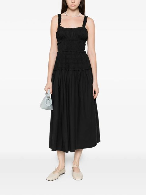 DÔEN shirred scoop-neck dress - Black - zdjęcie produktu nr 2