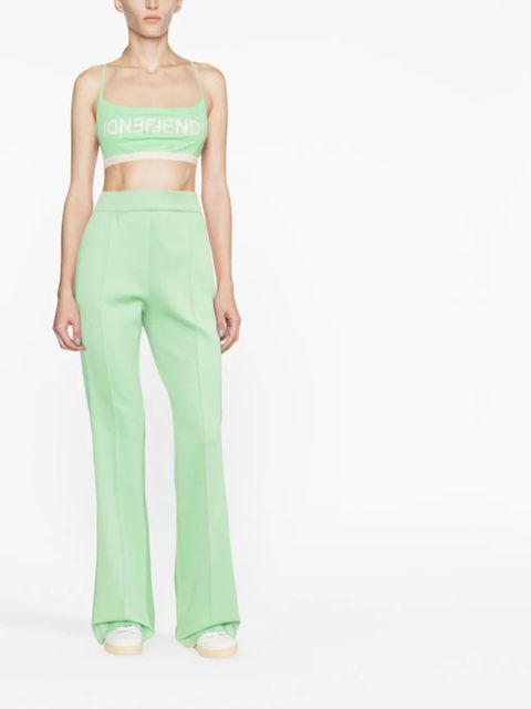 FENDI seam-detail track pants - Green