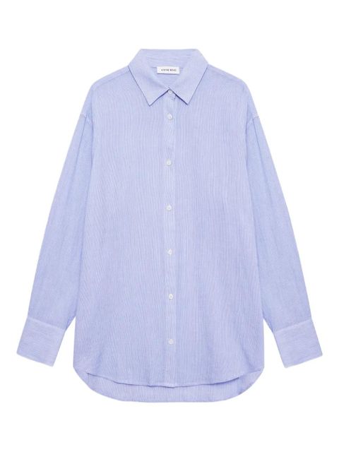 ANINE BING Plaza striped shirt - Blue - zdjęcie produktu nr 1